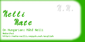 nelli mate business card